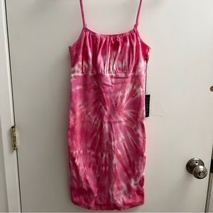 Forever 21 knit dress pink and white